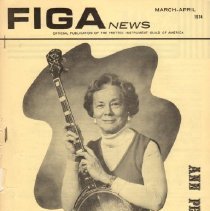 magazine front cover/figa news march-april 1974 ann pertoney