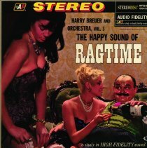 front of album sleeve/the happy sound of ragtime carmen mastren, banjo