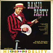 front of album sleeve/banjo party frank ovanin