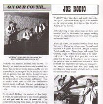 magazine article page 14/figa july-august 1995 joe rodio