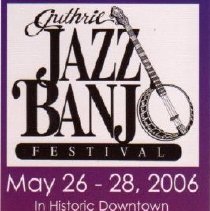rack card front side/guthrie jazz banjo festival 2006