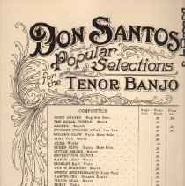 sheet music/don santos popular selections for the tenor banjo dolores