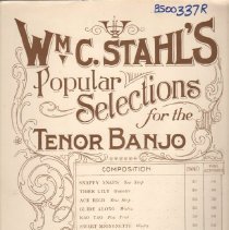 sheet music/wm. c. stahl's popular selections for tenor banjo waltz caprice