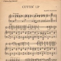 sheet music/cuttin' up by ralph colicchio