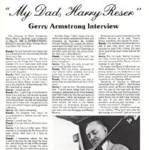 magazine article page 25/international banjo july-august 1982 harry reser