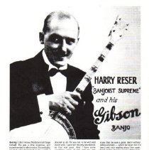 magazine article page 28/international banjo july-august 1982 harry reser