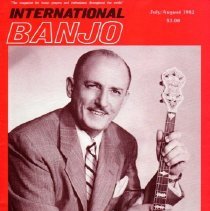 magazine front cover/international banjo july-august 1982 harry reser