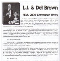 magazine article page 10/figa may-june 2000  l.j. & del brown