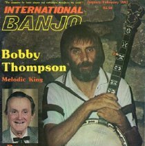 magazine front cover/international banjo jan-feb 1982 bobby thompson