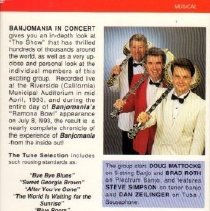 vhs back of box/banjomania in concert 1993