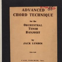instruction book/advanced chord technique for the orchestral tenor banjoist