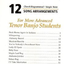 instruction book/12 chord-diagram/single note arrangements by tim allan