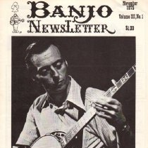 magazine front cover/banjo newsletter nov.1975 john hickman
