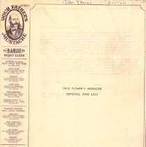 sing along list cover page/your father's mustache official tune list 1967