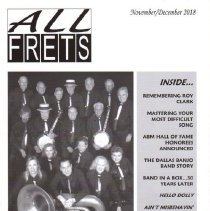 magazine front cover/all frets november-december 2018 dallas banjo band