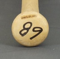 Bill Slack Game-used Autographed Baseball Bat