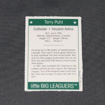 Terry Puhl Little Big Leaguers Baseball Card