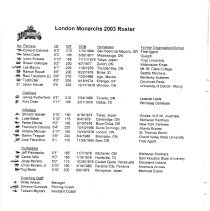 London Monarchs Program