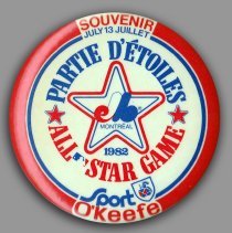 1982 All-Star Game Souvenir Button