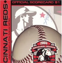 2003 Inaugural Season Official Scorecard