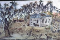 Christ Church 1864, Watercolor, Vara A. Majette