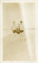 Three Young Men on East Beach, St. Simons Island
