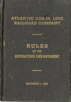 Atlantic Coastline Railroad Company: Rules of the Operating Department