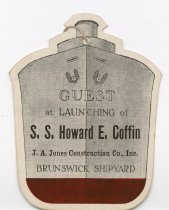 Guest Ticket, Launch of Liberty Ship SS Howard E. Coffin
