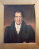 Oil on canvas portrait of John Couper in gilded frame