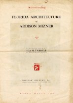Announcement of "Florida Architecture" publication, March 1928