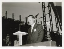Speaker, Launch Ceremony, SS James M. Wayne
