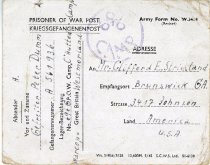 Prisoner of War Post to Clifford E. Strickland
