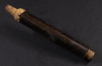 Wooden Stem of Handcarved Clay Pipe