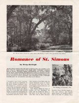 "Romance of St. Simons" by Betty Burleigh - Page 1