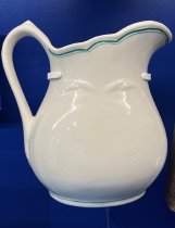 White Ceramic Pitcher, J. A. Jones Shipyard