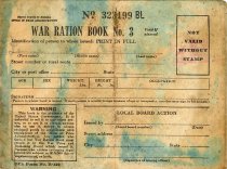 War Ration Book No. 3