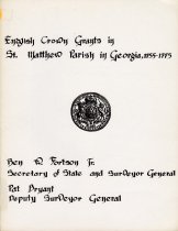 "English Crown Grants in St. Matthew Parish in Georgia, 1755-1775"