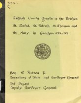 English Crown Grants, St. David, St. Patrick, St. Thomas, St. Mary Parishes