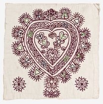 Embroidered dress front