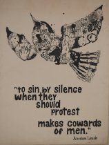 To sin by silence when they should protest makes cowards of men
