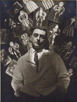 Portrait of a Man surrounded by objects, Costume Designer, early 20th c.