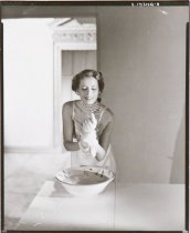 Woman with bowl
