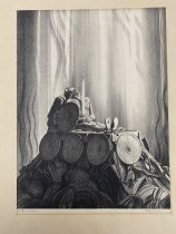 Rockwell Kent,funeral Pyre From Beowulf, 2022.5.77, Close Up