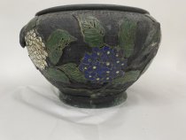 (vase Or Urn With Hydrangeas And Birds) Front 1