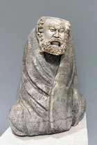 2024.11.1, Depiction Of Seated Daruma, Soapstone, Front