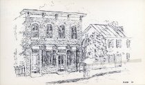 [Waterford Post Office, Waterford, VA., Sketch]