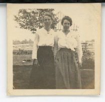 Mrs. Paul Brenneman and Miss Katie Shryock