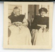 Two unidentified elderly women