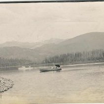 Row Boat and Chimmey Rock