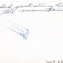 Loaded Packtrain headed up the mountain